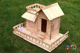 Popsicle Stick House Easy Step By