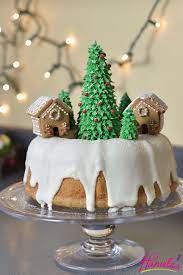 Pour half of the … Christmas Village Bundt Cake Haniela S Recipes Cookie Cake Decorating Tutorials