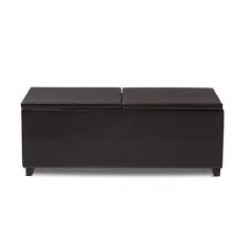 Large Rectangle Leather Coffee Table