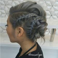 This unique, braided headband updo is awesome for sporting on the quixotic prom night. 25 Chic Braided Updos For Medium Length Hair Hairstyles Weekly