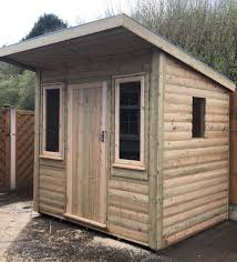 pressure treated nordic pent shed