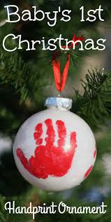 Handprint Ornament For Baby S First