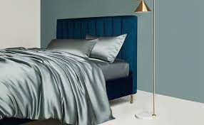 Charcoal Grey Silk Bed Linen From Pure