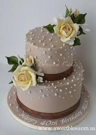 Ideas for 40th birthday cake female. Elegant 40th Birthday Cake For A Lady Elegant Birthday Cakes 40th Birthday Cakes Birthday Cake With Flowers