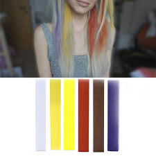 I have dark brown hair and. Buy Best Brown Blue Ombre Hair Dye Set 6 Sunset Hair Dye Chalk Sticks With Shades Of Blue Brown Blonde White A Pack Of 6 Temporary Hair Chalk