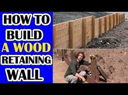 How To Build A Wood Retaining Wall That
