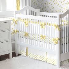 girl baby crib bedding pure gold dot 4