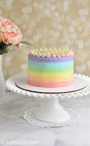 Pastel Rainbow Birthday Cake Haniela