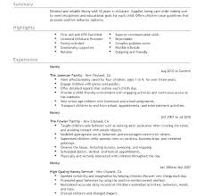 Daycare Resume Objective For Child Care Samples Example Childcare