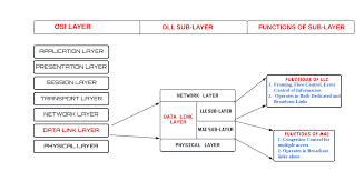 the sub layers of the data link layer