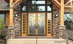 Branch Out Glass Front Doors Exterior