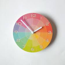 Objectify Color Swatch Wall Clock With