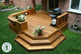Deck With Planter Boxes And Benches