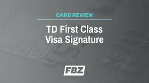 td first cl visa signature card