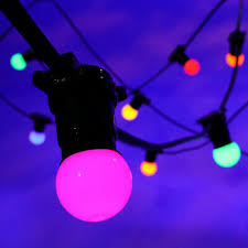 festoon lights 50m 50 bc coloured bulbs