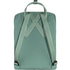 fjallraven kanken in frost green