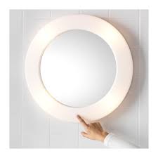 ikea round mirror with lights