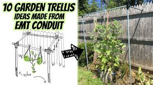 10 trellis ideas made from emt conduit