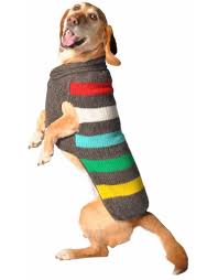 Chilly Dog Sweaters Chilly Dog Charcoal Stripe Sweater