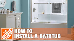 Get free shipping on qualified whirlpool bathtubs or buy online pick up in store today in the bath department. Bathtub Replacement How To Install A Bathtub The Home Depot Youtube