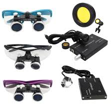 Details About 2 5x 3 5x Binocular Dental Loupes 5w 3w Led Head Light Medical Surgical Glasses