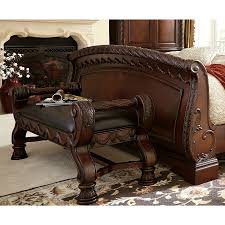 Includes poster bed with canopy (upholstered headboard, footboard, posts, canopy and rails), nightstand, chest of drawers and dresser with mirror. Signature Design By Ashley North Shore Dark Brown Upholstered Bench Walmart Com Walmart Com