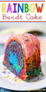 This version is baked, which is easier than … Rainbow Bundt Cake Easy Peasy Meals