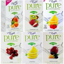 Amazon Com Crystal Light Pure On The Go Drink Mix Variety Pack 6 Flavors 1 Box Of Each Flavor 6 Boxes Total Grocery Gourmet Food