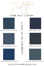 the best dark blue paint colors the