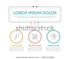 Infographic Template Main Idea 3 Steps Stock Vector Royalty