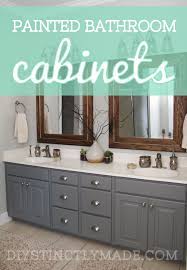 Then rinse twice with fresh water and sponge and allow time to thoroughly dry. Painted Bathroom Cabinets Painting Bathroom Cabinets Bathroom Cabinet Colors Bathroom Inspiration Decor
