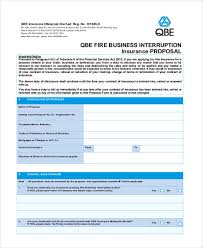 If your business had to close because of, for example, a fire, how long could you afford to cover ongoing expenses without incoming revenue? Free 42 Insurance Proposal Form Formats In Pdf Ms Word Excel