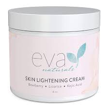Amazon Com Kojic Acid Skin Cream By Eva Naturals 4 Oz Hyperpigmentation Cream For Dark Spots On Face And Neck Helps Boost Collagen Production With Bearberry Licorice Kojic Acid Beauty