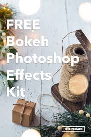 Selain menawarkan lebih dari tiga puluh efek bokeh. Free Bokeh Photoshop Effects Kit Filtergrade