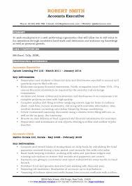 Download accounts resume format in word. Accounts Executive Resume Samples Qwikresume
