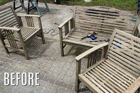 Refinish Outdoor Wood Furniture Easy