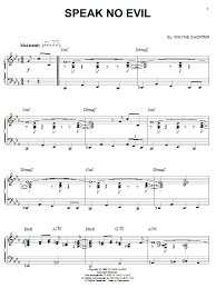 Wayne Shorter Speak No Evil Sheet Music Notes Chords Download Printable Tenor Sax Transcription Sku 165495
