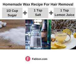 homemade wax recipes for hair removal