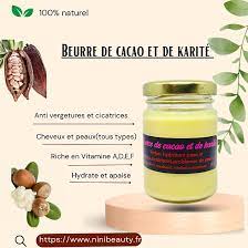beurre de cacao et karité mélangé 100g