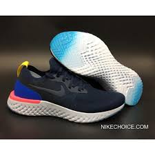 Designed to keep you gripped to the road with clear rubber at the forefoot and heel, these shoes are a great option for a short run, long run and even a tempo run. Women Men Nike Epic React Flyknit Running Shoes College Navy Racer Blue Pink Blast Authentic Nike Shoes Outlet