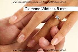 Actual Princess Shape Diamond Sizes On Hand Of A 0 41 Carat