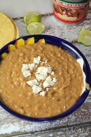 creamy chipotle refried beans