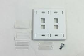 Leviton Quickport 4 Port Dual Gang