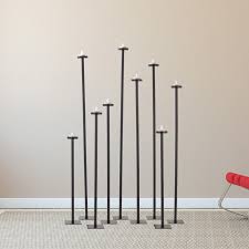 9 iron candelabra tall candle holder