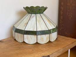 Vintage Lamp Shade Tiffany Style Green