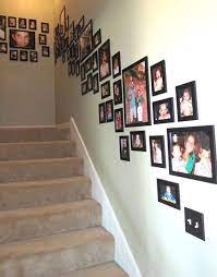 Use Velcro To Hang Pictures On Stairway