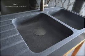 The design and size of the sinks may vary according to the design, but the sink and plug holes usually remain in the standard measurement set, which is 1.25 inches. 1200mm Double Bowl Kitchen Sink Granite Stone Besso