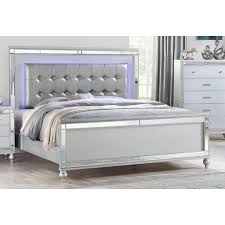 Galaxy Home Sterling Silver Queen Panel Bed