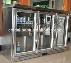 Counter Top Mini Bar Glass Door Fridge