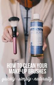 how to clean makeup brushes with soap